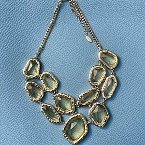 Ann Taylor Gold Tone Statement Necklace